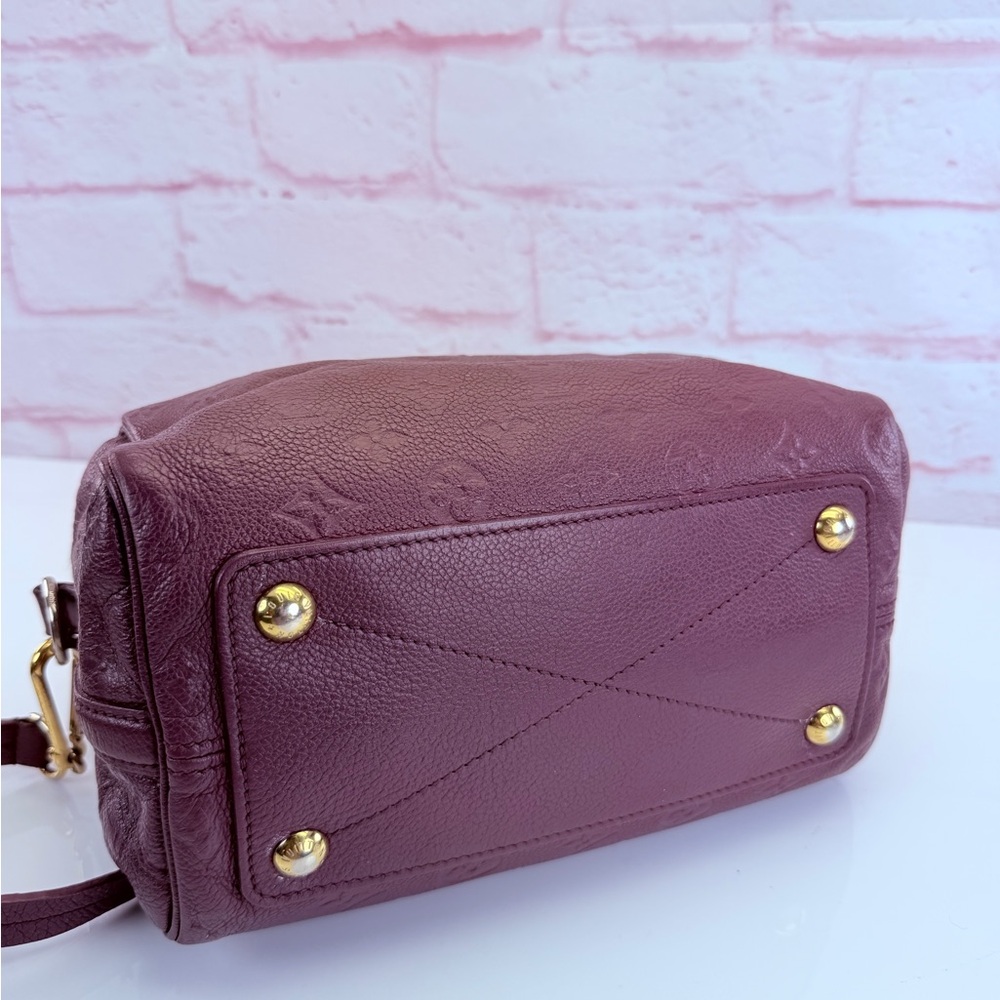 Louis Vuitton Plum Empreinte Speedy 25 Handbag Shoulder Bag - Picture 5 of 16